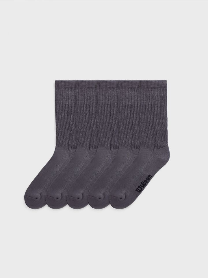 מארז 5 גרביים באורך רגיל WILSON